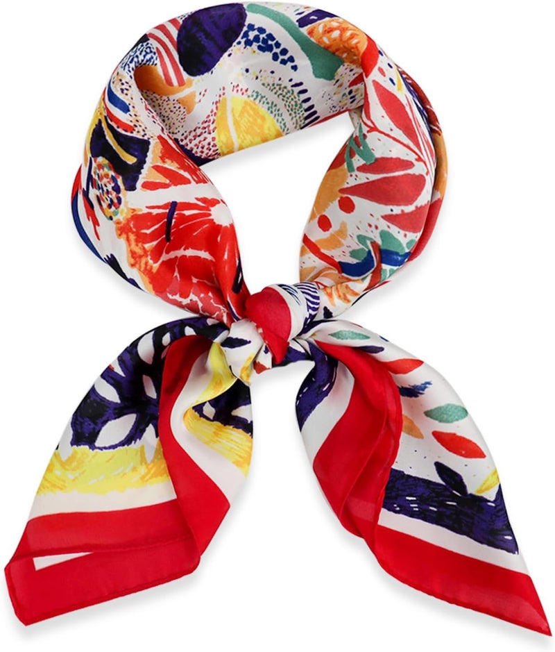 vimate Head Scarf for Women Hair 27'' Square Satin Silk Feeling Bnadana Neck Scarf Handbag Accessories Etc - Image 1